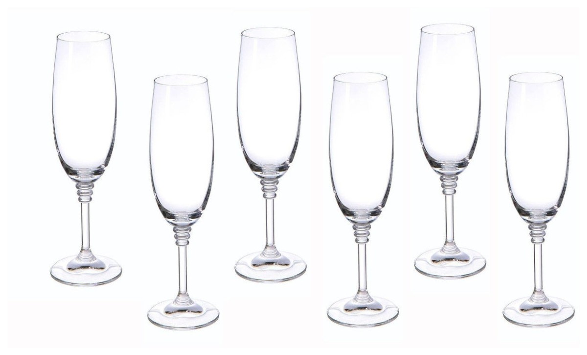 Набор бокалов для шампанского Bohemia Olivia 190 мл 6 шт (40346/190)