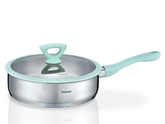 Сковорода Versailles 24x6.5 см со стеклянной крышкой (SS-5398.24)