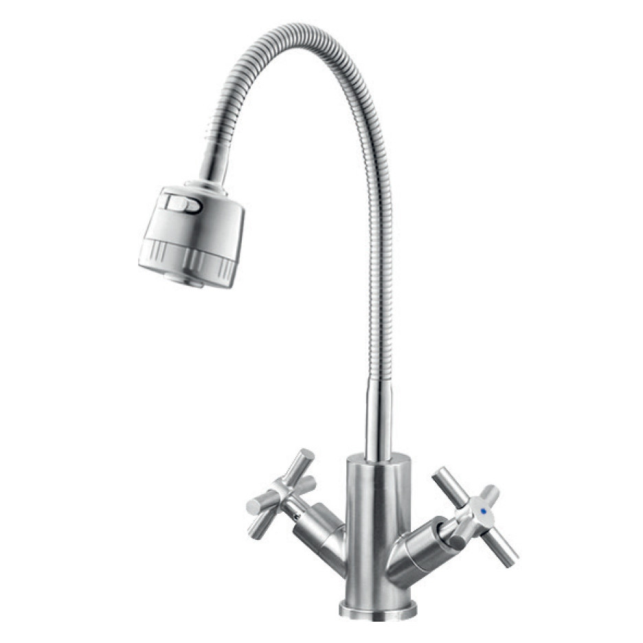 Смеситель для кухни с рефлекторным изливом MIXXUS DVE-011(SS0033)