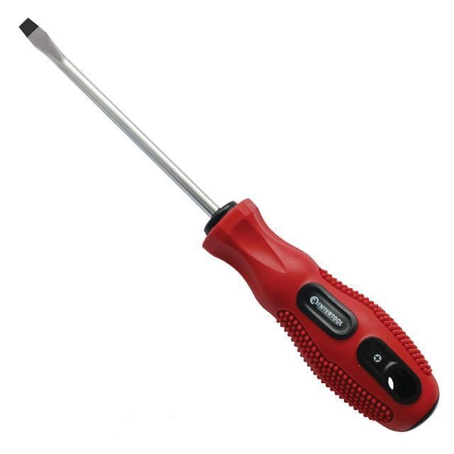 Отвертка шлицевая Intertool SL6*100мм (VT-3113)