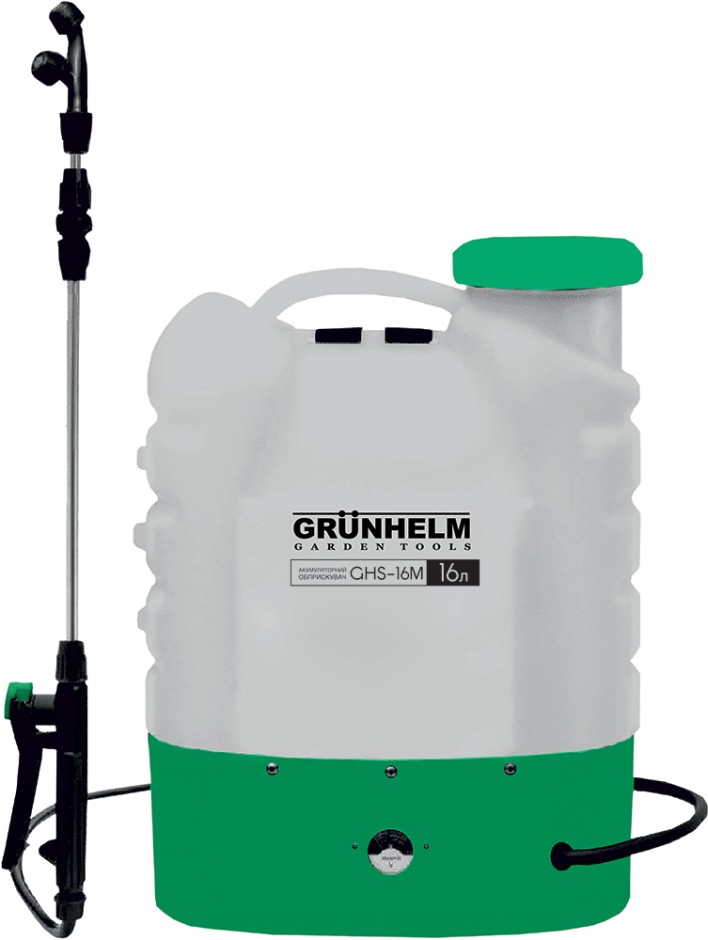 Опрыскиватель аккумуляторный Grunhelm GHS -16M 8АН/12V 2-4 бар 16 л (81441)