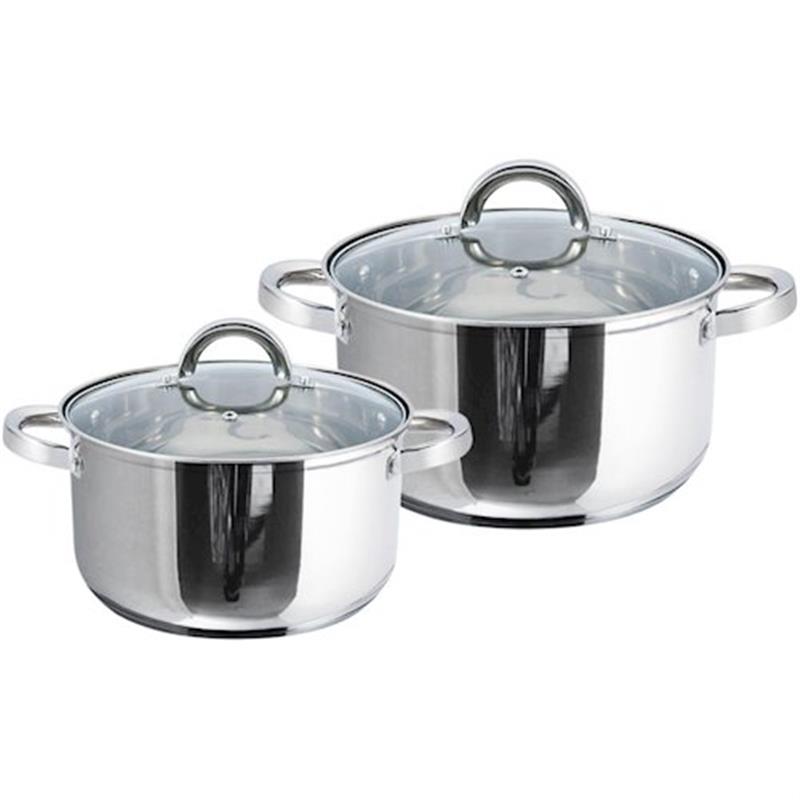 Набор кастрюль из нержавеющей стали Gusto Solo Set 2 предметов (GT-1300-04)