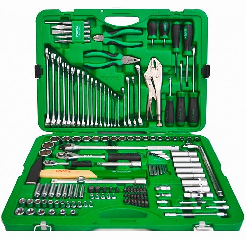 Набор инструмента комбинированный Toptul 1/4", 1/2" 150ед. (GCAI150R)