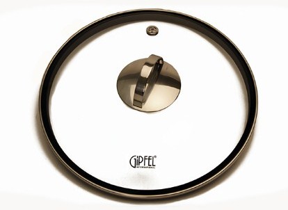 Крышка стеклянная Gipfel SATRIKA с силиконовым основанием 28 см (1038)