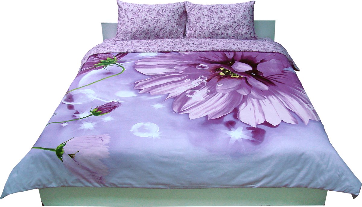 Комплект постельного белья Руно 220х240 см 4шт Евро Фиолетовый (845.137К_20-1319 Fuchsia)