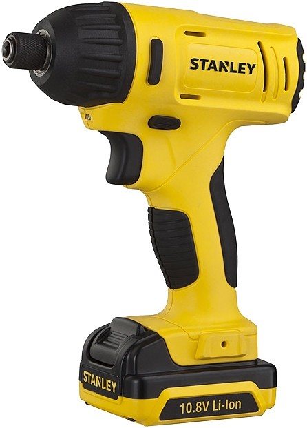 Шуруповерт ударный импульсный STANLEY 10.8 V Li-ion 1.5 Ач патрон 1/4", 110 Nm DW (SCI12S2-RU)