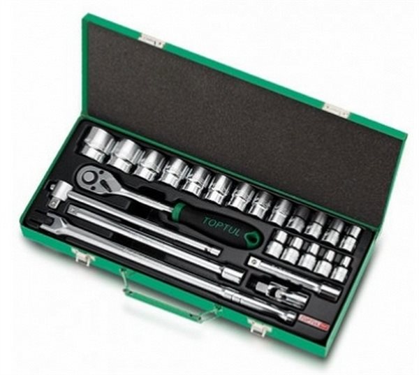 Набор инструмента Toptul 1/2" 24ед. 12 граней (GCAD2404)