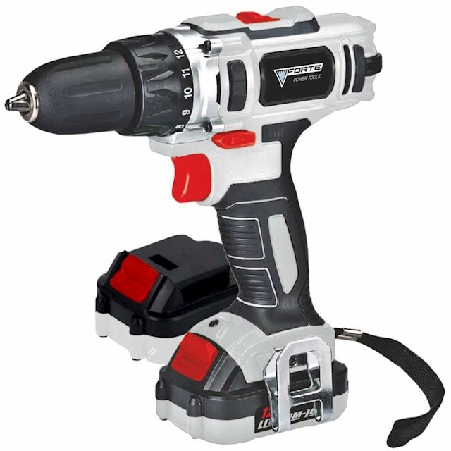 Шуруповерт аккумуляторный Forte CDL 1217-2 B2Б 12 В Li-Ion (68490)