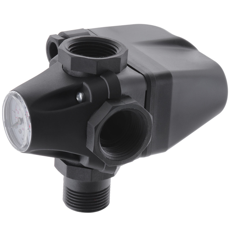 Реле давления GRANDFAR GF3W в сборе с манометром и пятиходовым штуцером (GF1383)