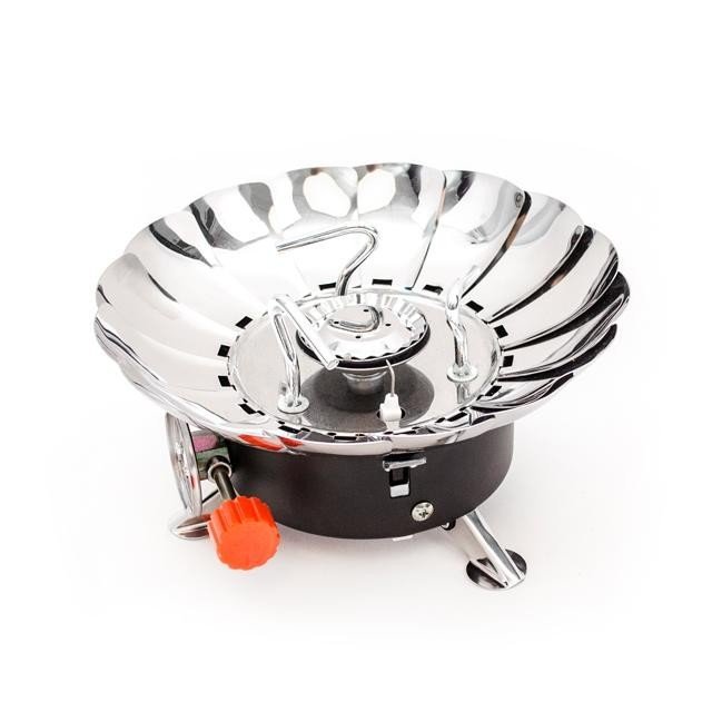 Горелка газовая туристическая Intertool с защитой от ветра (GS-0011)