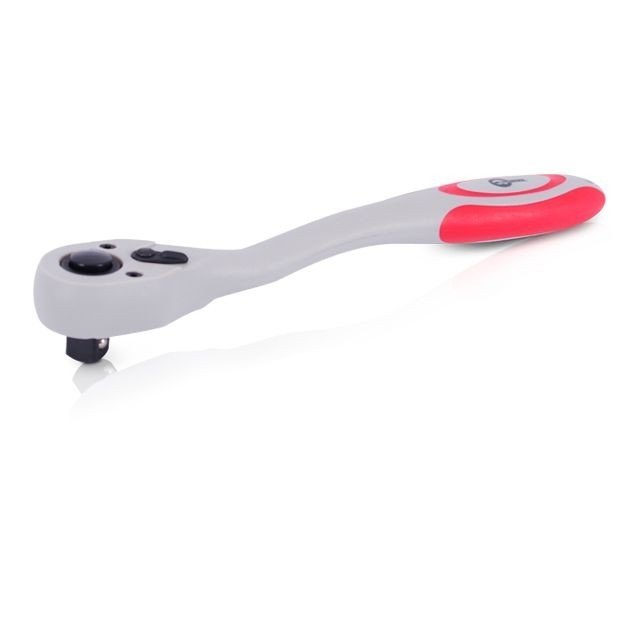 Рукоятка с храповым механизмом Intertool 72 зуба 3/8" изогнутая CrVProfessional (HT-2108)