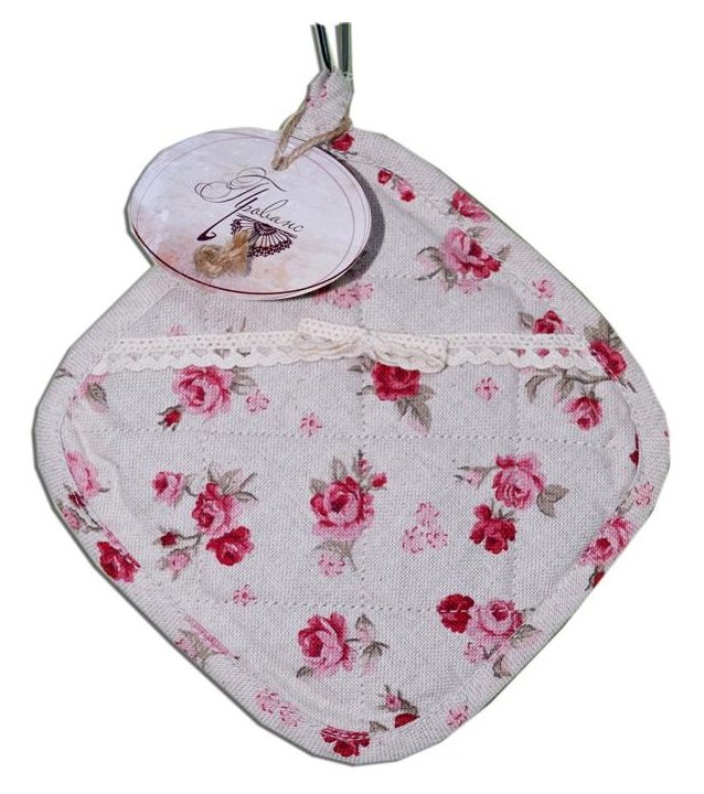 Прихватка Прованс Red Rose с кружевом 20х20 см (.003719)