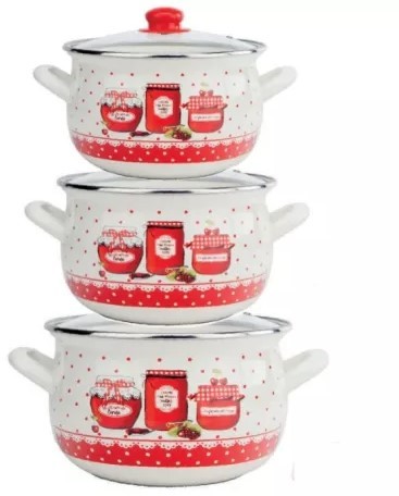Набор кастрюль Gusto Прянощі 2.1л/3.1л/4л (GT-T-3-S)