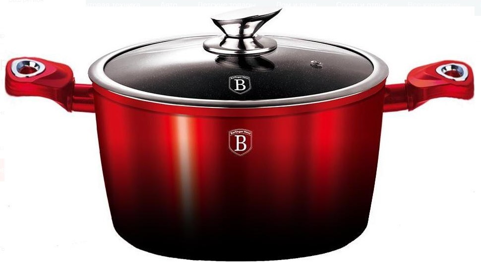 Кастрюля Berlinger Haus Black Burgundy Edition 2.5 л (BH-1627N)