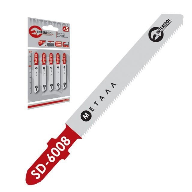 Полотно пильное Intertool для лобзика 50мм, зубья 0.8мм по металлу (SD-6008)