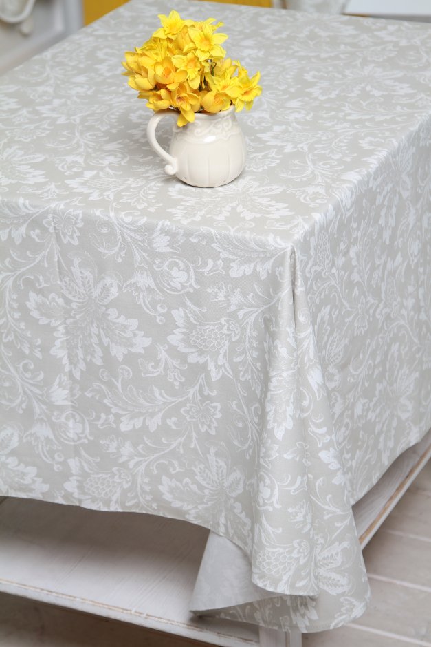 Скатерть Руно 150x150 см (231.114_Завиток білий)