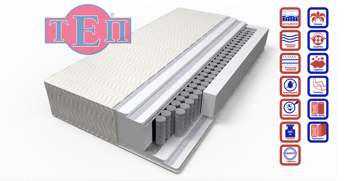 Матрас ТЕП GRAND Top 160х190 см