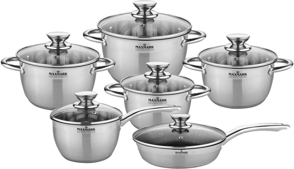 Набор посуды Maxmark 12 предметов (MK-VS8512A)