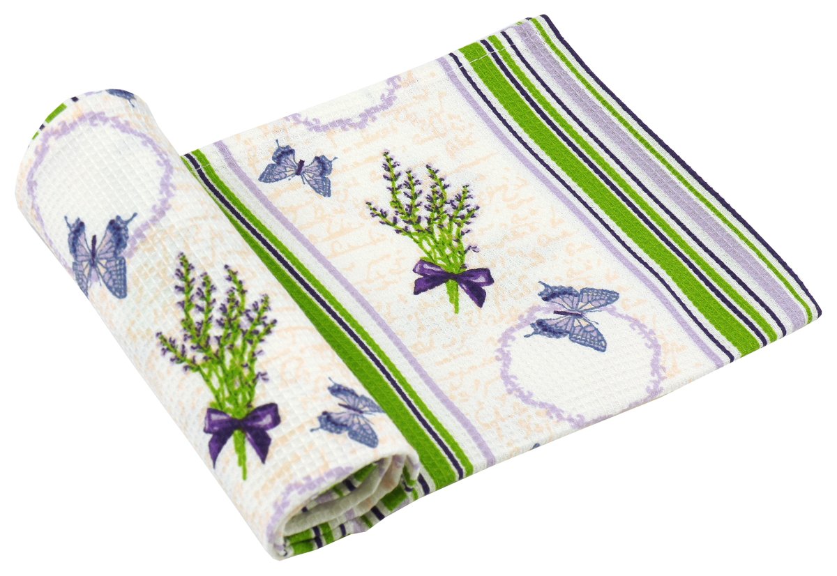 Полотенце вафельное Руно 45x80 см (202.15_Лаванда молочна)