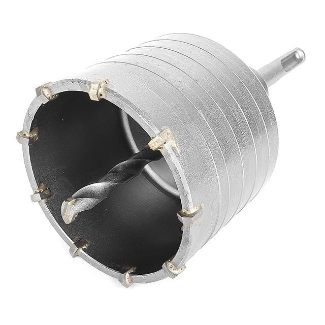 Коронка Intertool по бетону 75мм и переходник SDS Plus 100мм (SD-7075)
