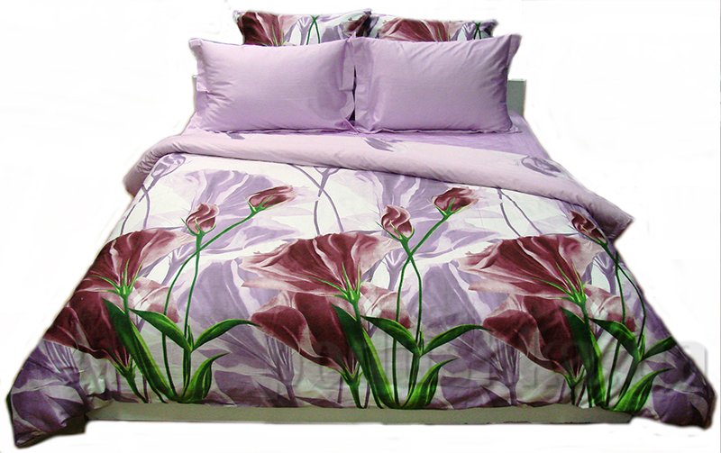 Комплект постельного белья Руно 143х215 см 4шт Полуторный Фиолетовый (1.137ЖК_МАКО)