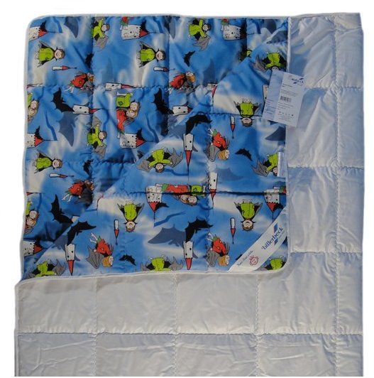 Одеяло детское Billerbeck Юниор облегченное Овечья шерсть 140х205 см Синее (0109-14/01)