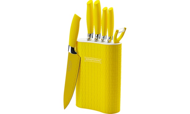 Набор ножей Royalty Line на подставке 7 предметов (RL-6MSTY)