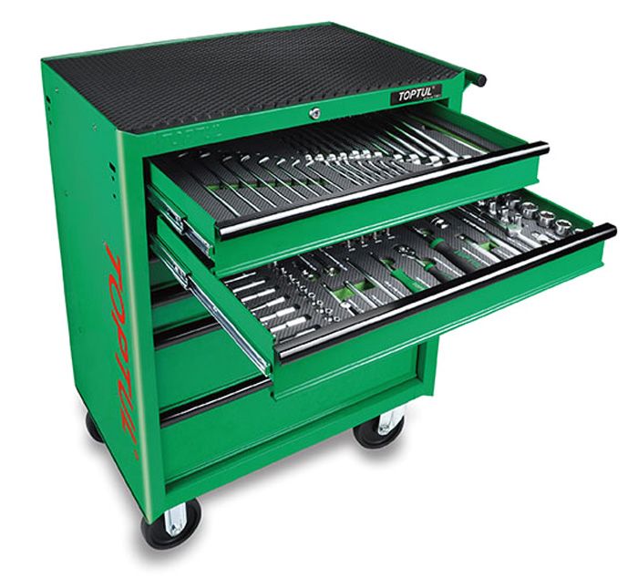 Тележка Toptul с инструментом 6 секций 208 ед (GE-20815)