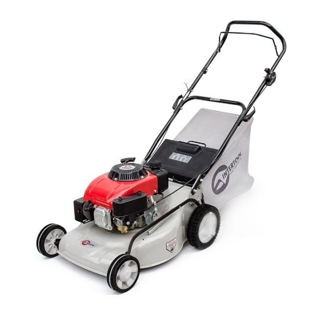 Газонокосилка бензиновая Intertool 4.5HP, 3.4кВт, ширина среза 460мм (LM-4545)