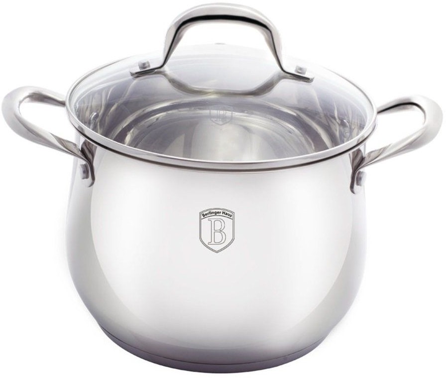 Кастрюля Berlinger Haus Silver Belly Collection 22х16 см 6 л (BH-1412)