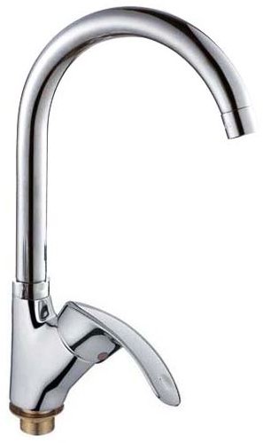 Смеситель для кухни Cron Mars 777-G на гайке из нержавейки (CR0784)