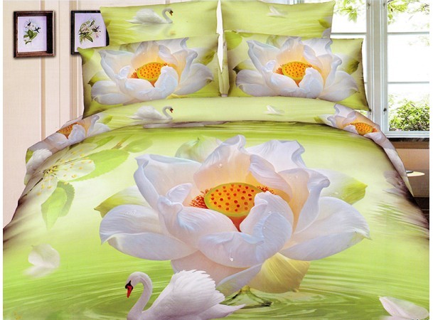 Постельное белье Leleka-Textile Полисатин 175х210 Салатовое Двуспальное