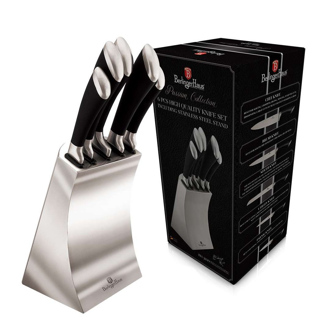 Набор ножей Berlinger Haus Stainless steel 6 предметов (BH-2139)