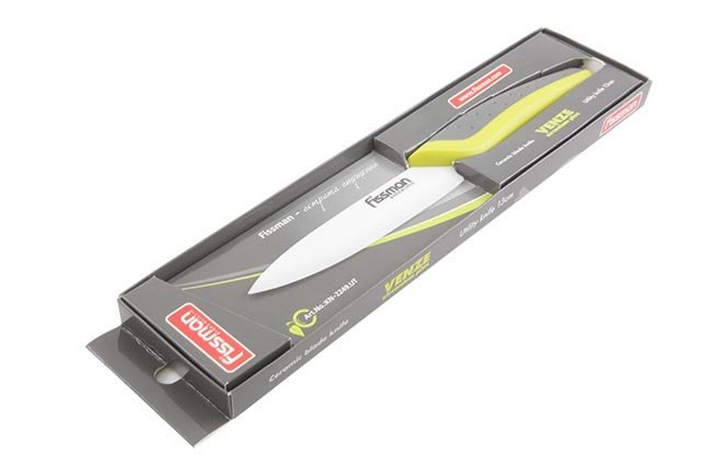 Кухонный нож Fissman Venze разделочный 130 мм Yellow (KN-2249.UT)