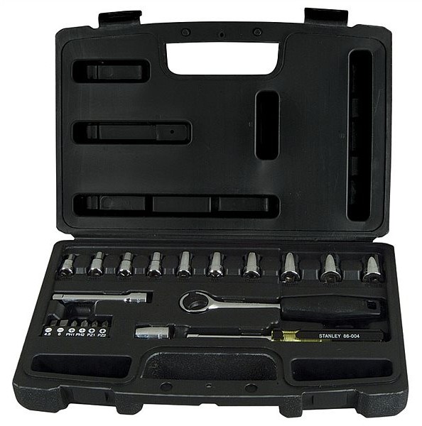 Набор головок торцевых Stanley Expert 1/4" с инструментами, 20 шт DW (1-94-649)