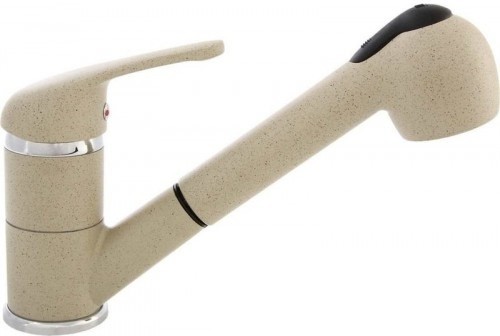 Смеситель для кухни Laveo DAGA с выдвижной лейкой бежевый (BLG_469D)