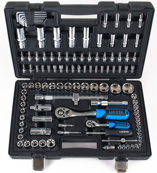 Набір инструмента 1/4" и 1/2" 6гр. 113 предметов (ALK-8011F)