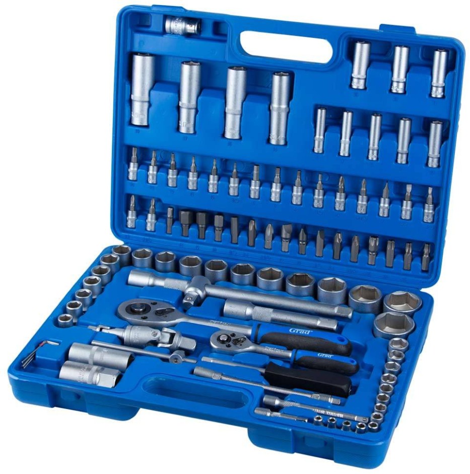 Набор насадок торцевых и биты Grad 1/4" 1/2" 94 шт Start (6003175)
