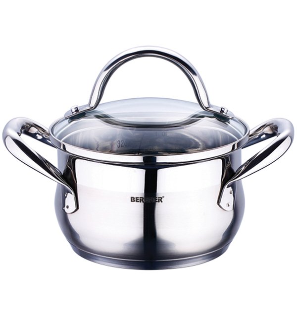 Кастрюля Bergner 14х8 см 1.2 л (BG-6505L)