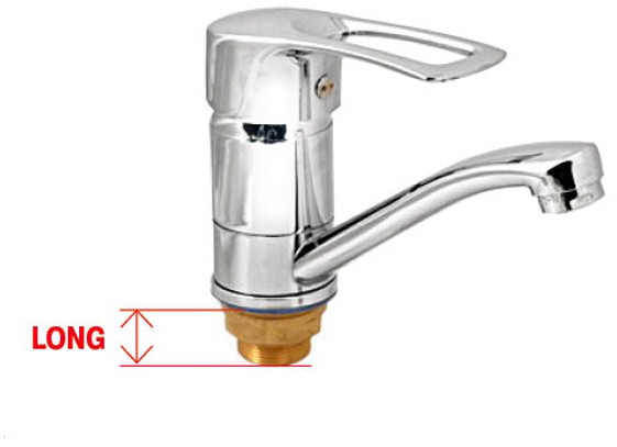 Смеситель для кухни Champion Hansberg 555 LONG-15 СМ на гайке (CH0200)