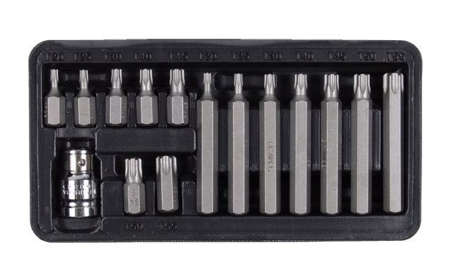 Набор бит TORX Ultra ½" 15шт S2 (пласт кейс) (4013512)