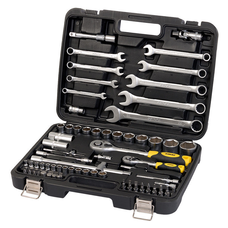 Набор насадок торцевых и биты Sigma ¼" ½" 82шт CrV mid (6001551)