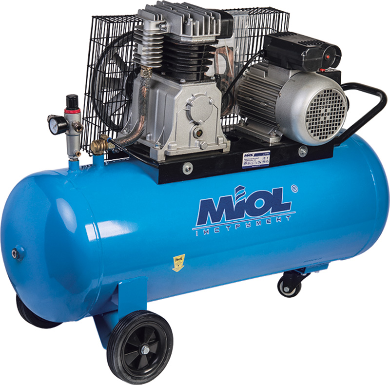 Компрессор Miol Тайфун 600 -100 2.2Вт 100л 600л/мин 8бар 220В (81-194)
