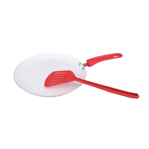 Сковорода Maestro Rainbow с лопаткой 25 см красная (MR-1212-25)