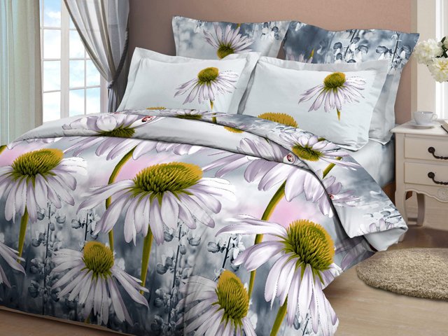 Комплект постельного белья Руно 220х240 см 5шт Семейный Серый (6.114ДУ_4122)