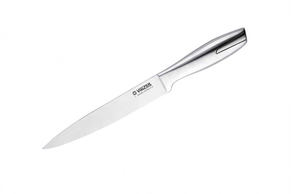 Кухонный нож Vinzer для мяса 203 мм Silver (89316)