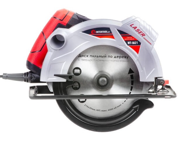 Циркулярная пила Intertool 1800 Вт 210 мм (WT-0621)