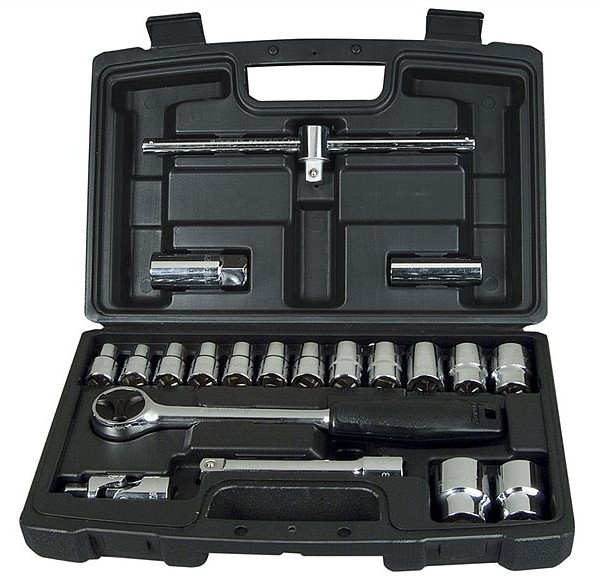 Набор головок торцевых Stanley 1/2" с инструментами, 20 шт DW (1-94-650)
