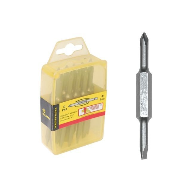Комплект бит Intertool PH2/SL6мм 4в1 10шт (VT-0062)