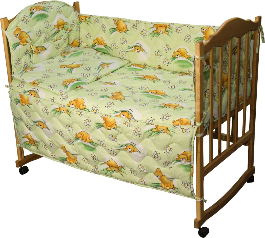 Комплект постельного белья Руно 60х120 см 4шт Детский Салатовый Сладкий сон (977У_(Салатовий) солодк